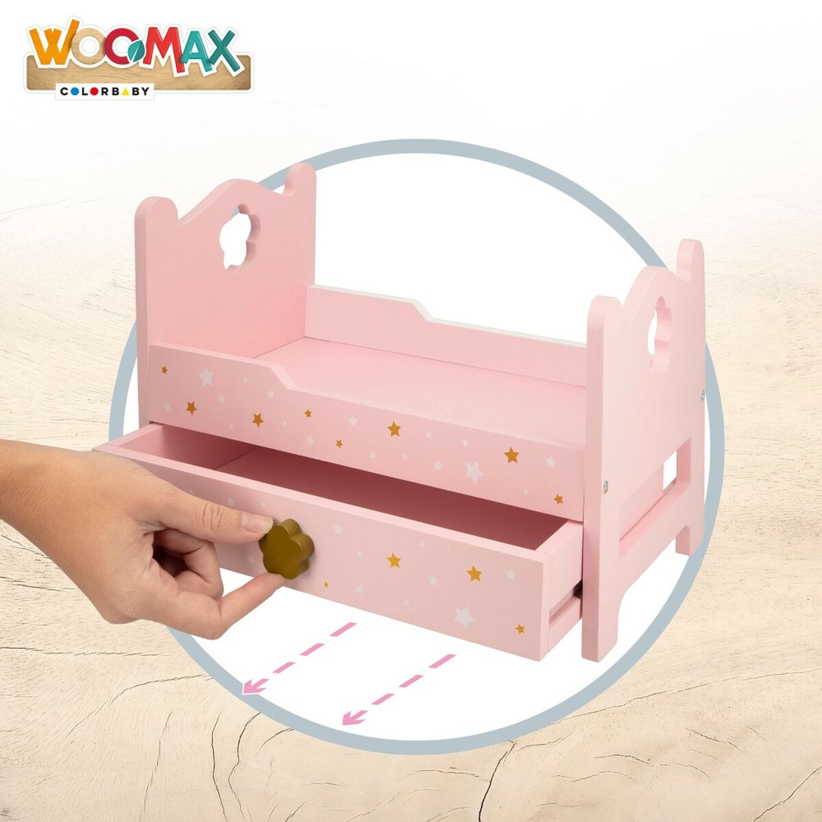 Bed Woomax Pink 4 Units 31 x 20 x 16 cm-5