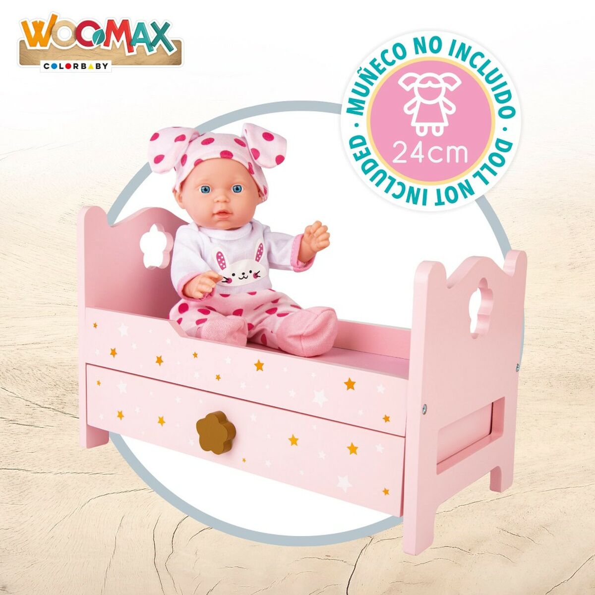 Bed Woomax Pink 4 Units 31 x 20 x 16 cm-4