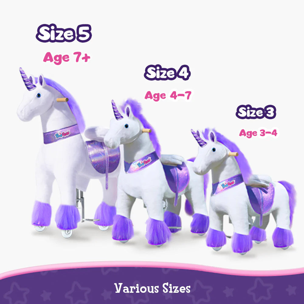 PonyCycle® Ride on Unicorn Size 5 for Age 7+ Purple-4
