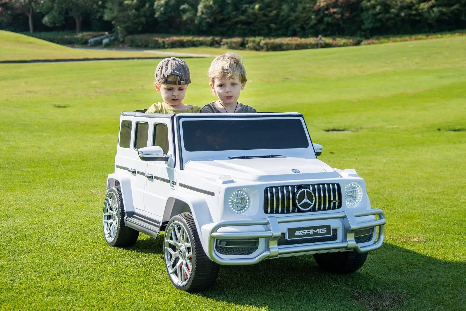 24V 4x4 Mercedes Benz G63 AMG 2 Seater G Wagon Ride on Car-3