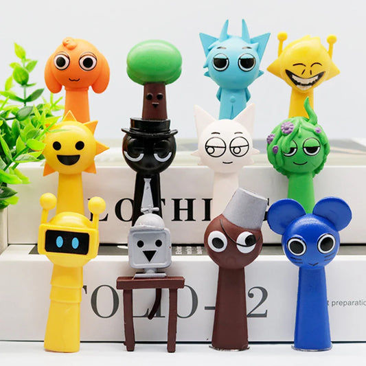 Funny Sprunki 12PCS Anime Action Figures-0