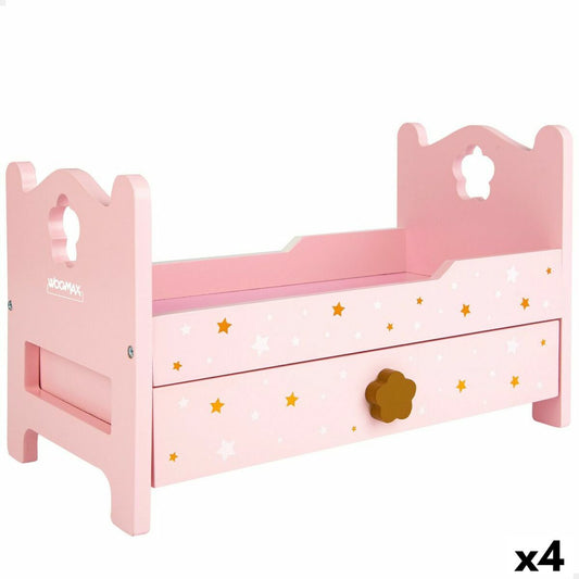 Bed Woomax Pink 4 Units 31 x 20 x 16 cm-0