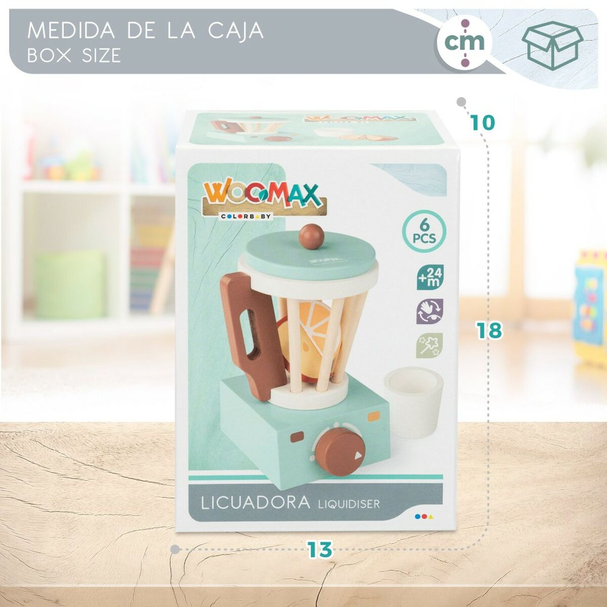 Toy blender Woomax 6 Pieces 11,5 x 17,5 x 11,5 cm (6 Units)-1