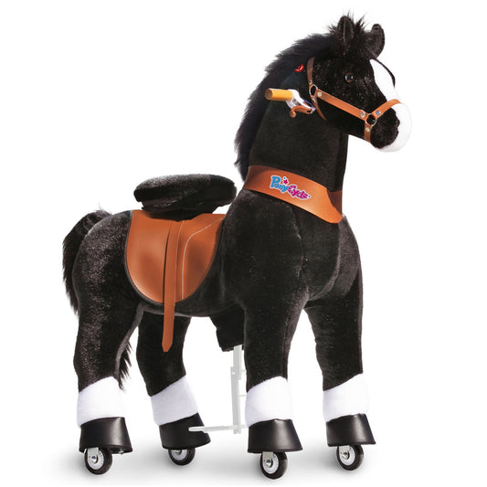 PonyCycle® Ride on Horse Size 5 for Age 7+ Black（UK&EU in Stock）-0
