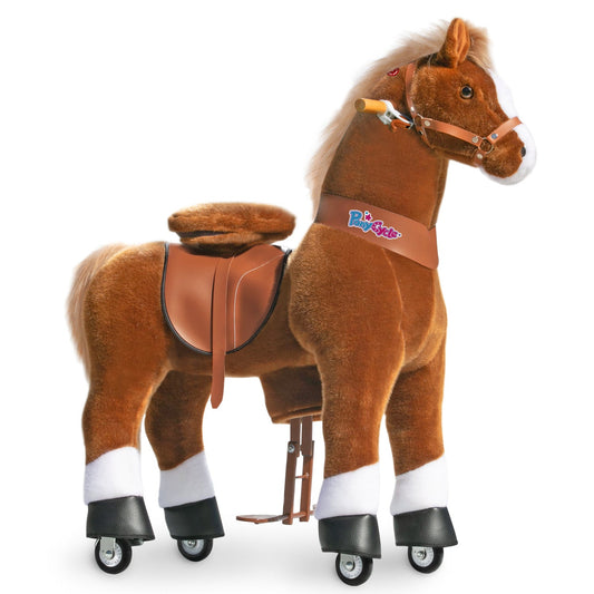 PonyCycle® Ride on Horse Size 5 for Age 7+ Brown-0