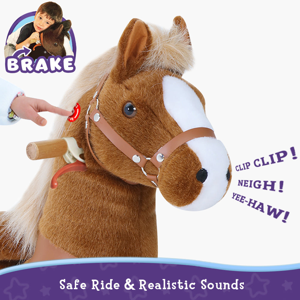 PonyCycle® Ride on Horse Size 5 for Age 7+ Brown-2